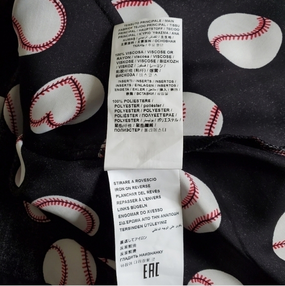 New Love Moschino Baseball Print Mini Dress NWOT Size 6 US - Picture 15 of 16